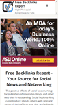 Mobile Screenshot of freebacklinksreport.com